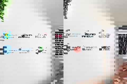 Logos of different database vendors supported by Redakt